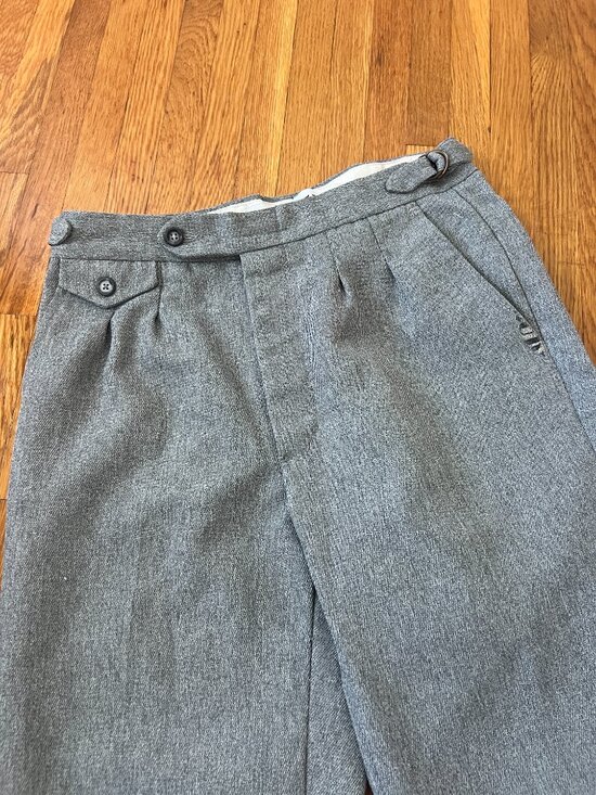 Tumbler & Tipsy Pants - Tumbler & Tipsy by Michael Kuluva Grey Side Tab Pants - Unisex 30x24